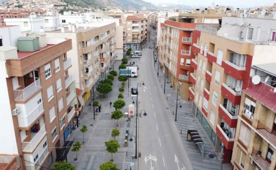 Lorca en vista de dron. Foto Ayuntamiendo de Lorca.