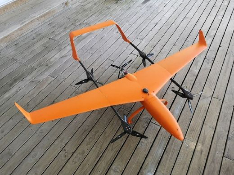 Vehículo aéreo no tripulado Ascend con capacidad VTOL. Foto ALTI UAS