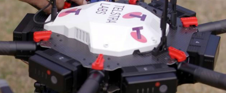 UAV de Telstra. Foto Telstra.