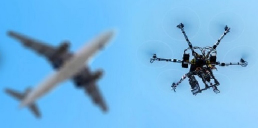 Drones y aeropuertos. Foto AESA.
