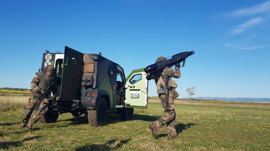 Ejercicio con C-UAS. Foto Armada Francesa.