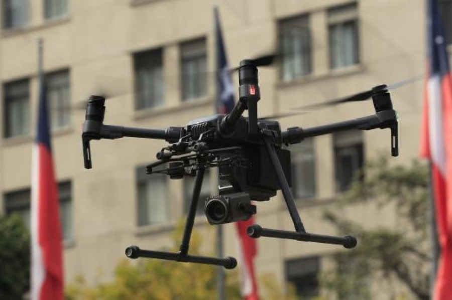 Videocorp proporcionó 2.503 horas de vuelo entre octubre de 2019 y febrero de 2020 en Santiago. Foto Subsecretaría de Prevención del Delito