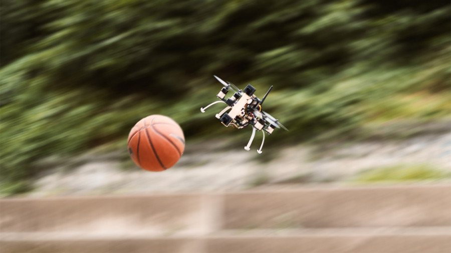Pruebas del quadcopter. Foto Universidad de Zúrich.