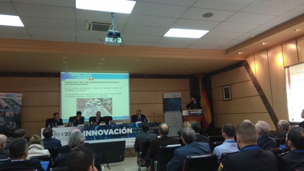 Conferencia los drones en la protección de fronteras. Foto MBS.