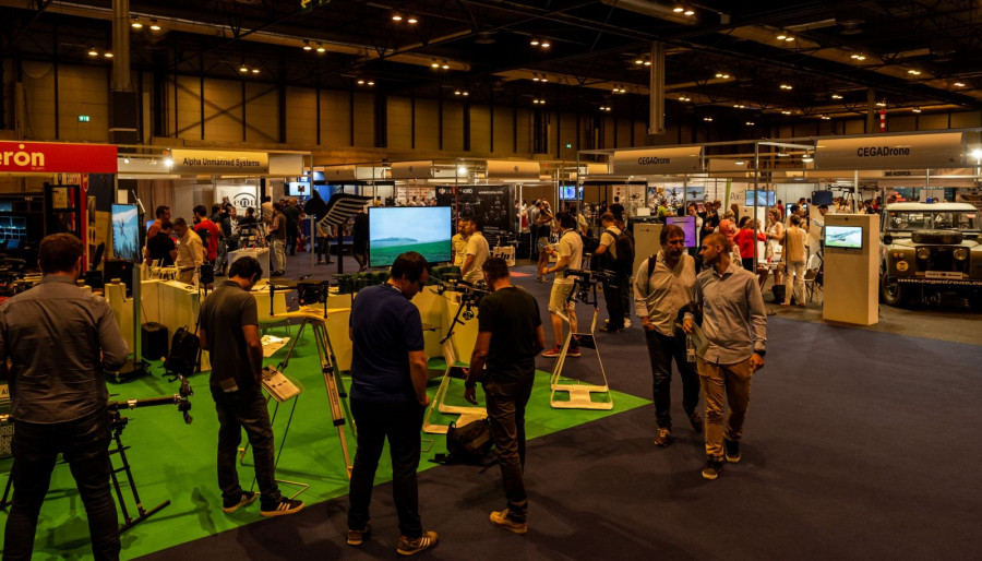 Feria de drones en Ifema. Foto Expodrónica.