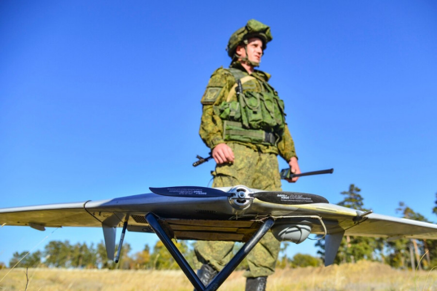 Un UAV del enjambre Flock-93. Foto Academia Zhukovsky.