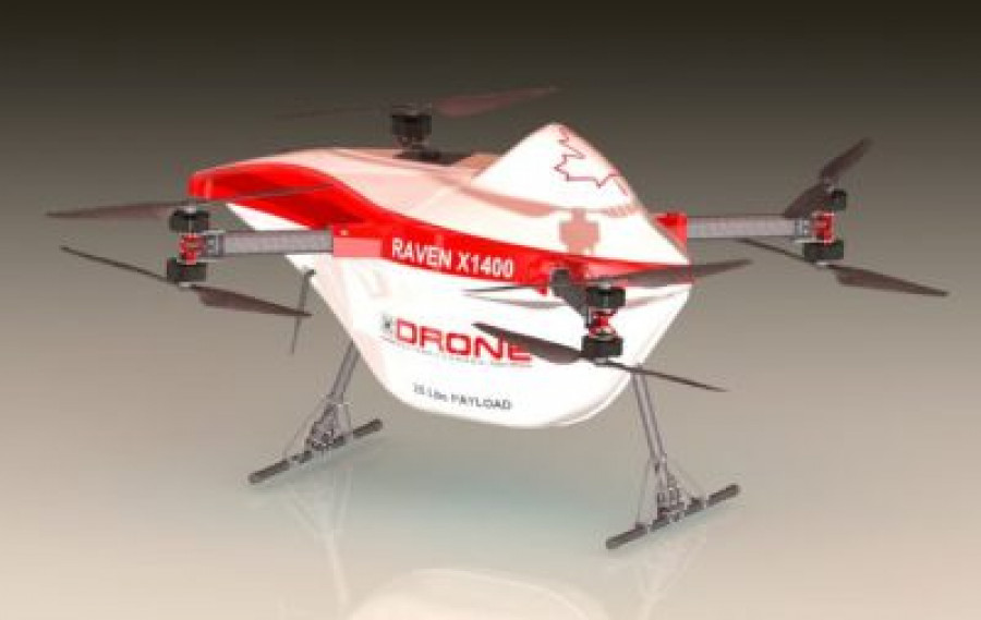 Raven x1400 drone delivery canada