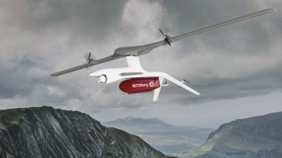 Sistema Rotorwing. Foto Dzyne Technologies.