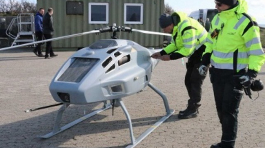 Skeldar V-200 en Dinamarca. Foto EMSA.