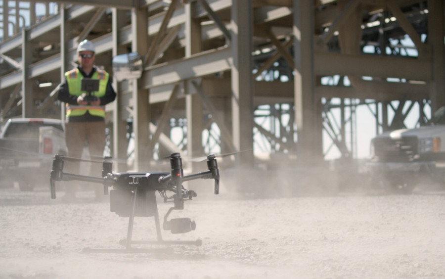 Dron en pruebas. Foto Flir.