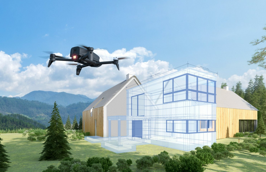 Parrot Bebop Pro 3D Modeling HouseMapping1