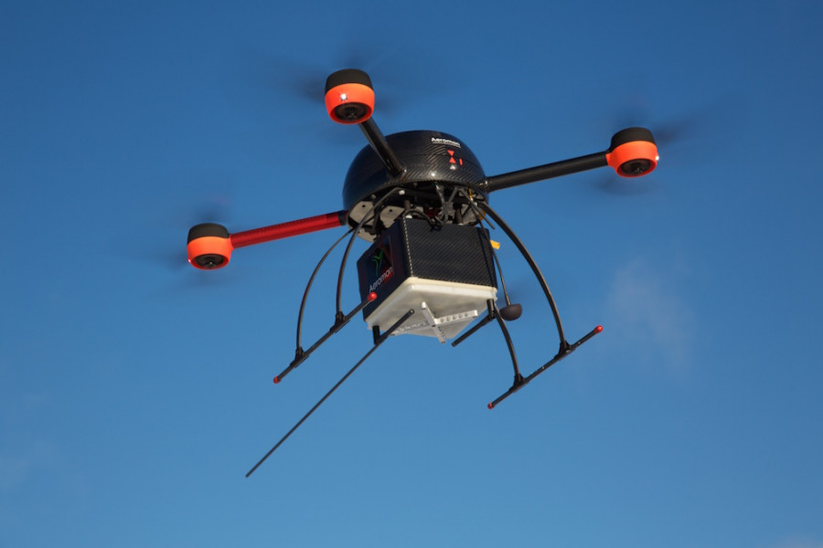 Dron aeromon contaminacion