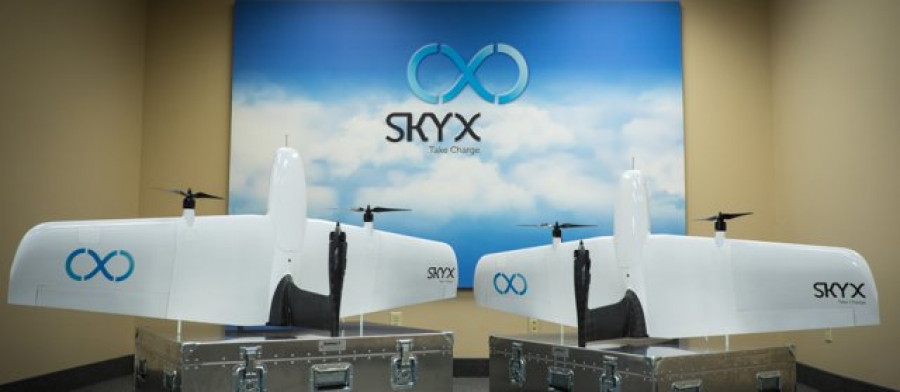 Drones recarga en vuelo sky x