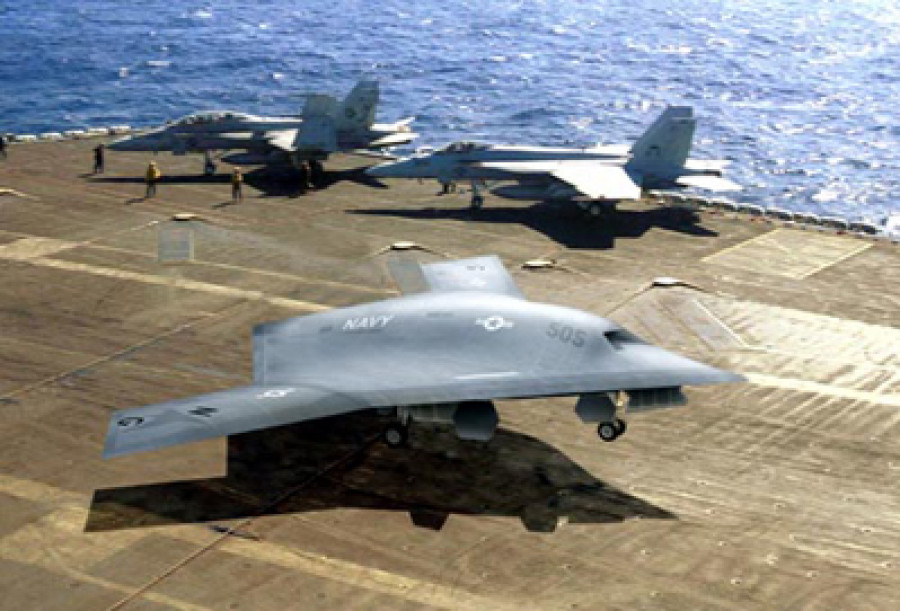 UAV x 47b portaviones