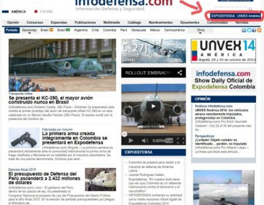 141023 secciones unvex expodefensa america