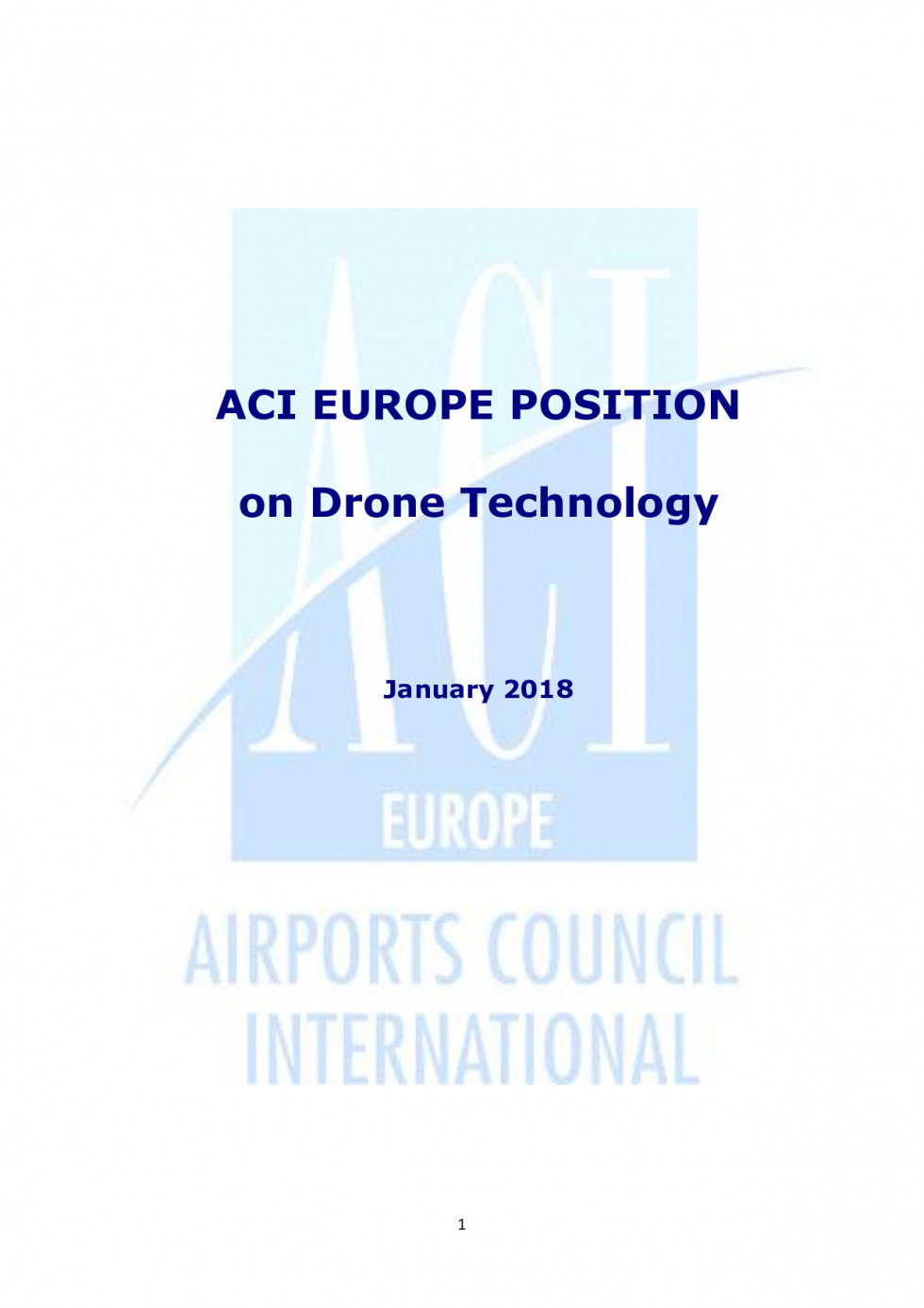 ACIEUROPEPositionPaperonDroneTechnology