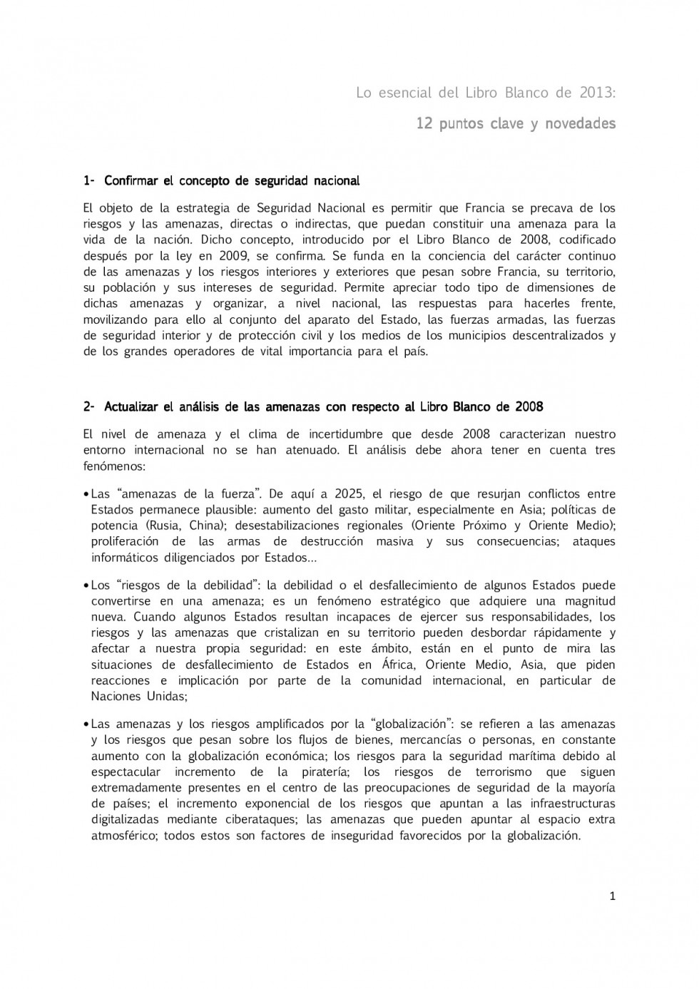 12 puntos claves LBDSN 2013 ES