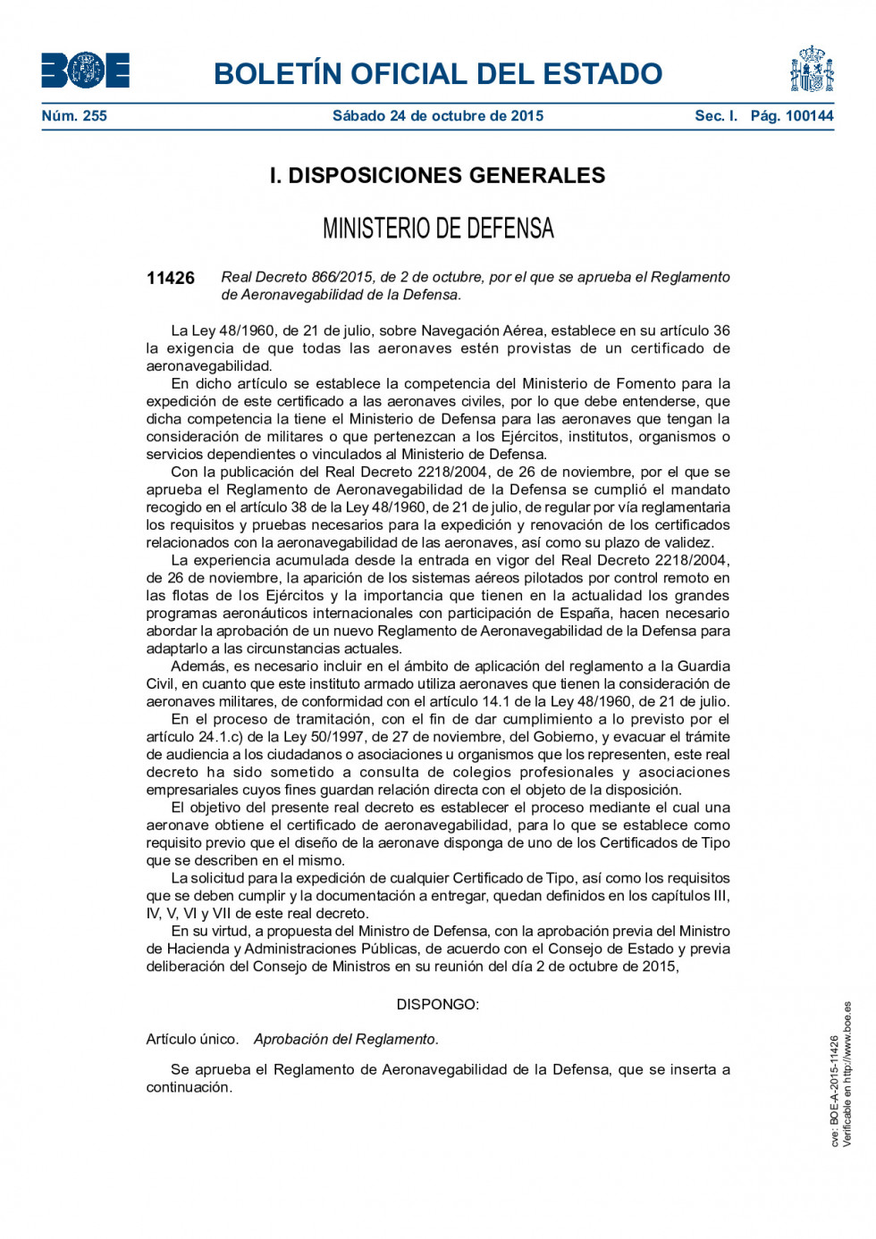 BOEA20151142620Reglamento20de20Aeronavegabilidad20de20la20Defensa
