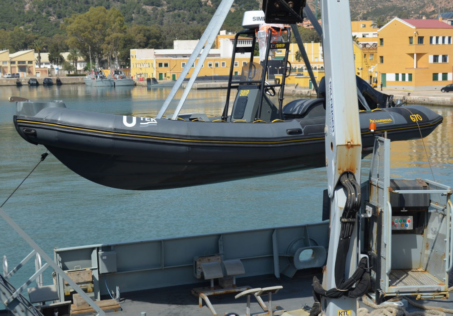 USV Kaluga desplegado en el Audaz. Foto Utek