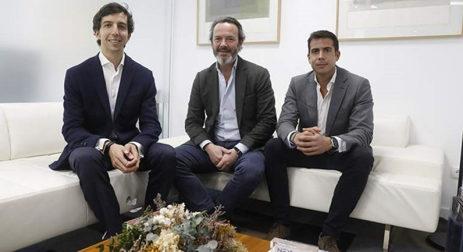 Javier Onieva, Pablo Gallo y Jaime Pereira, fundador y CEO de Aerocámaras