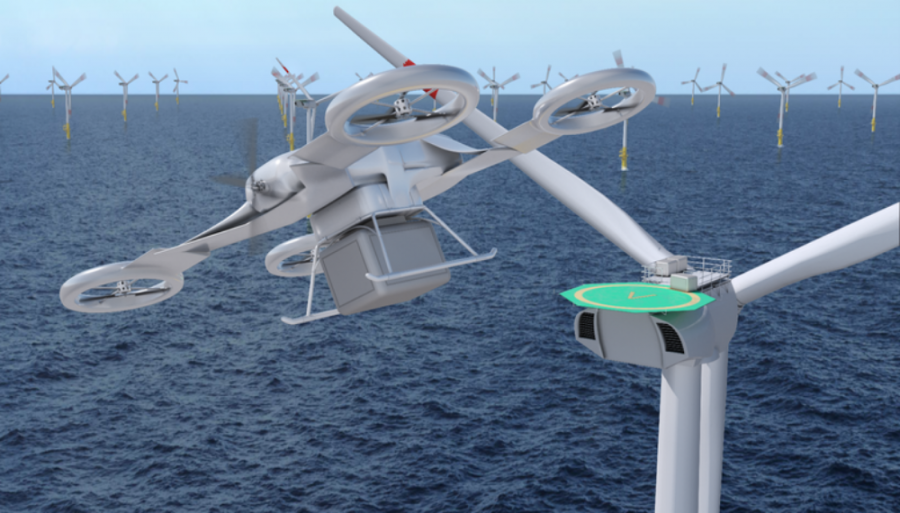 EnBW and the German Aerospace Center join forces on a Government funded research on the use of drones to service offshore wind farms