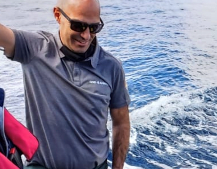 Jorge Pérez-Bouzada durante el IMX 22 en Jordania. Foto Marine Instruments