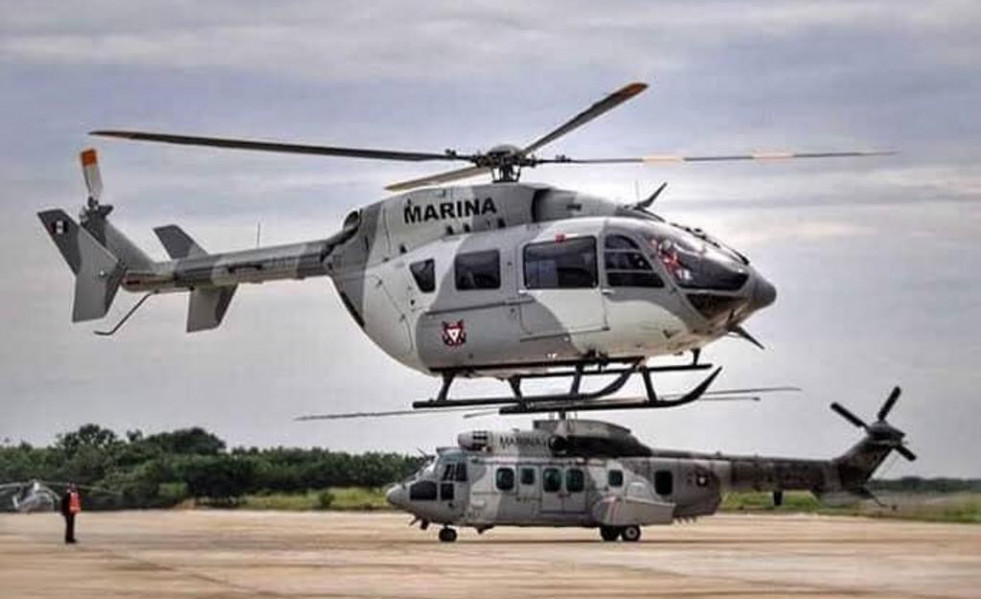 Tres muertos al estrellarse un helicóptero H145 de la Marina de México