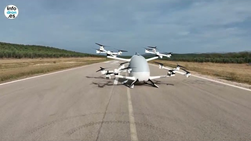 El aerotaxi de Umiles vuela por primera vez en España