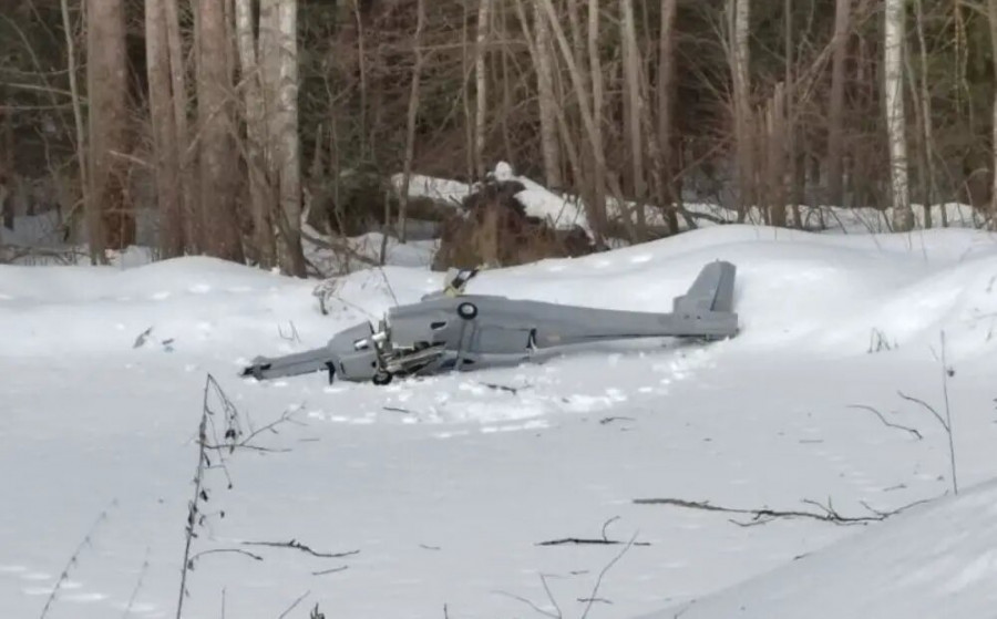 Drone snow russia