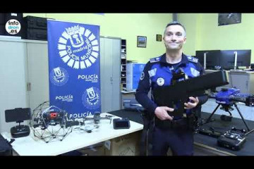 La Sección de Apoyo Aéreo de la Policía Municipal de Madrid muestra sus drones