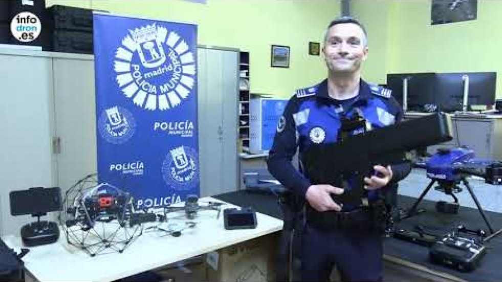 La Sección de Apoyo Aéreo de la Policía Municipal de Madrid muestra sus drones