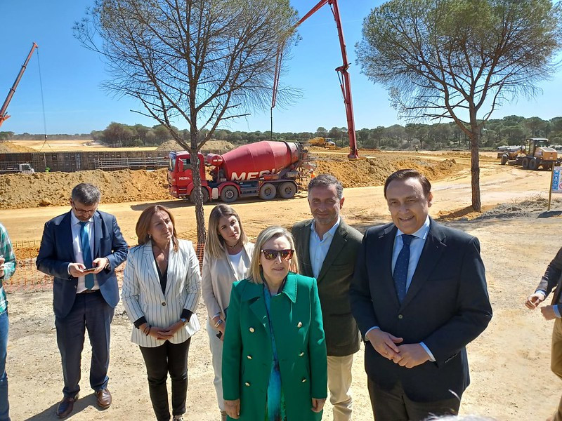 Valcarce supervisa el avance de las obras del CEUS en Huelva