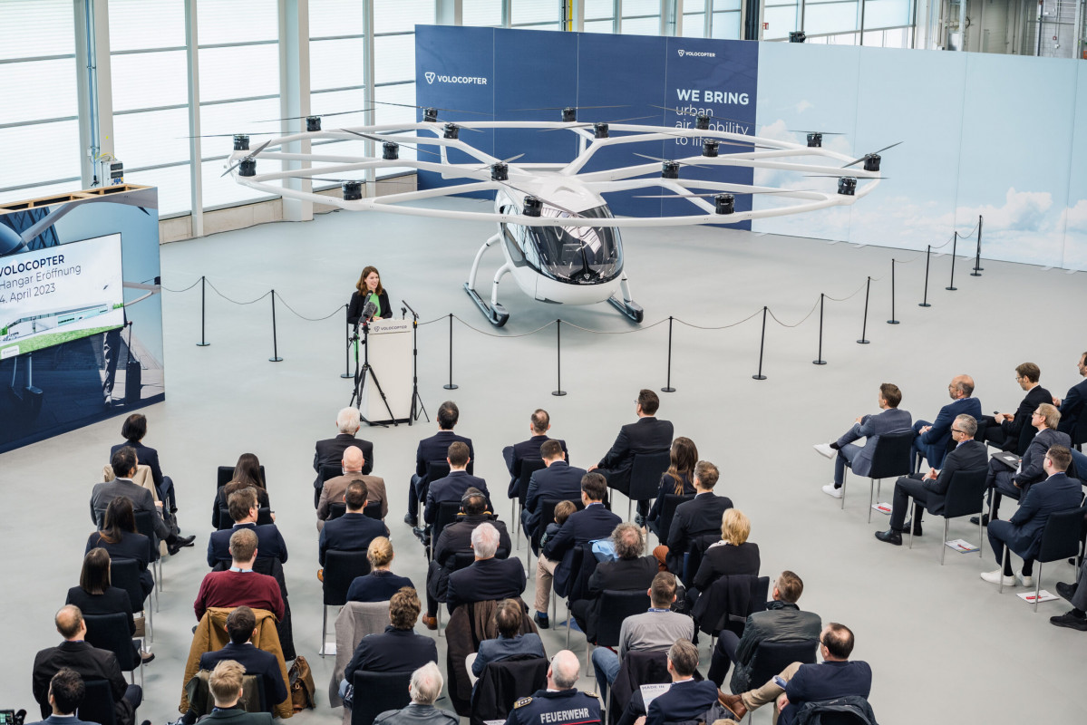 Volocopter Hangar Opening Event in Bruchsal Germany  scaled