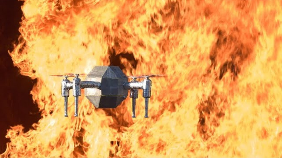 FireDrone - Unmanned aerial vehicle for extreme temperature environments