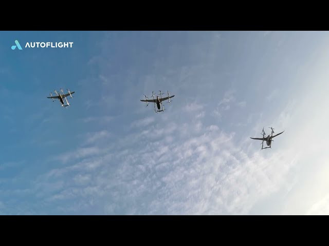 World's First eVTOL Formation Flight by AutoFlight