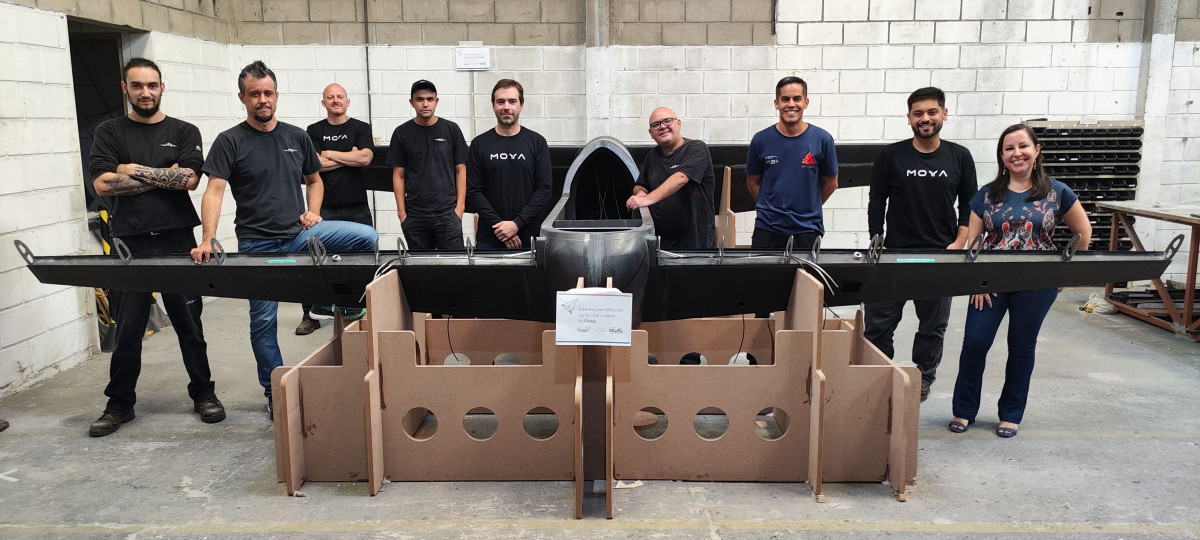 Moya eVTOL prototype & team