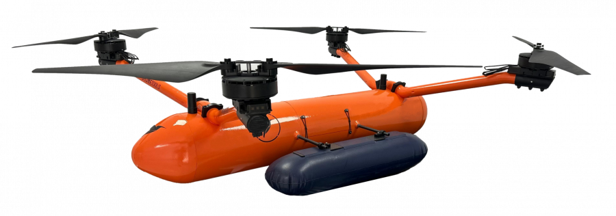 Dronetools llevara a Unvex el dron hibrido aereo maritimo Sardin Drone SAR desarrollado bajo el programa Eurostars 3