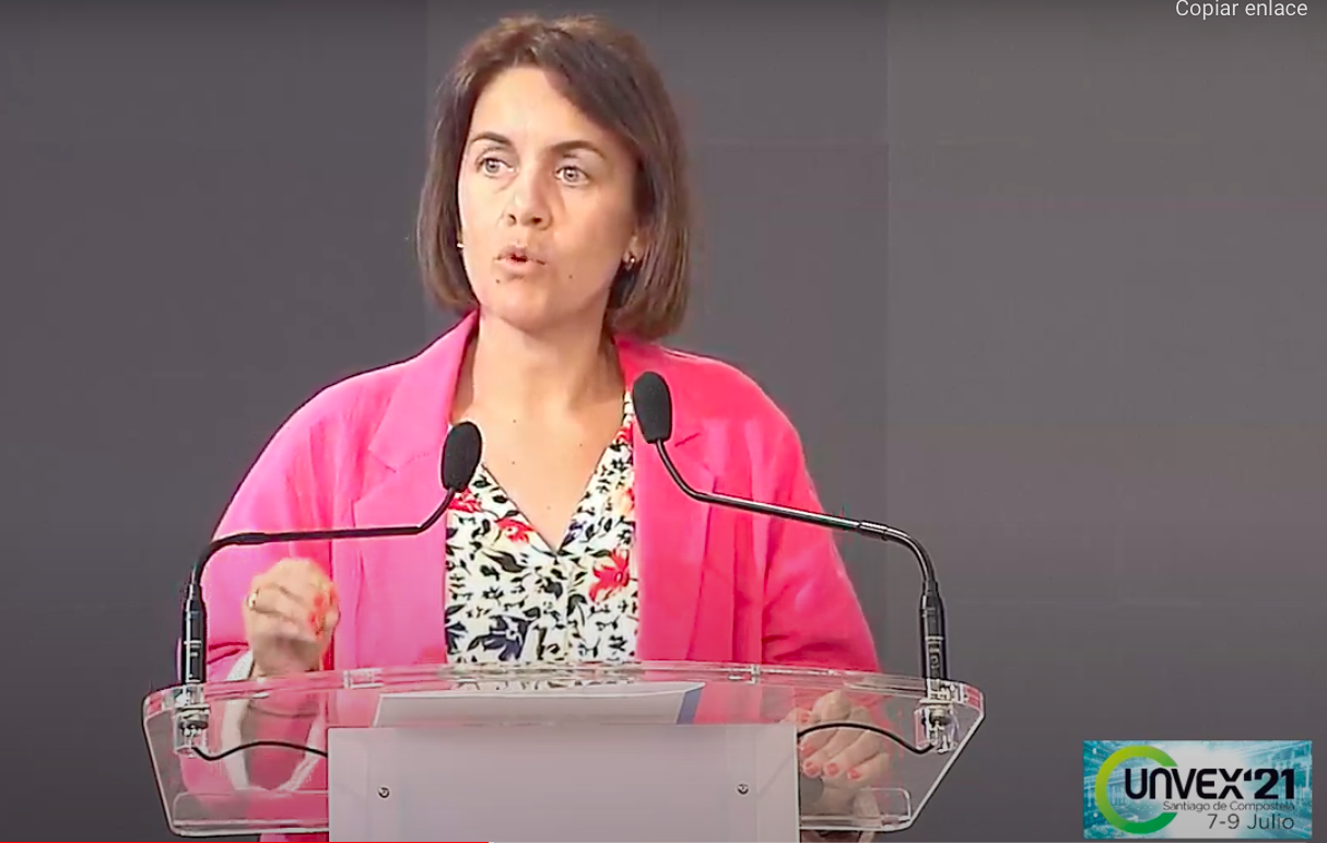 La directora de la Agencia Gallega de Innovación (GAIN), Patricia Argerey, en la inauguración.